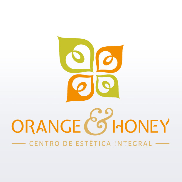 Diseño de logo para Orange & Honey (centro de estética).